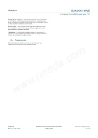 BUK9615-100E Datasheet Pagina 12