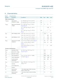 BUK963R1-40E Datasheet Page 5