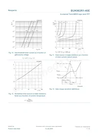 BUK963R1-40E Datasheet Page 7