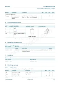 BUK9640-100A Datasheet Page 2