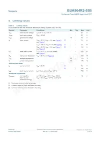 BUK964R2-55B Datasheet Page 3