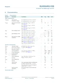 BUK964R2-55B Datasheet Page 6
