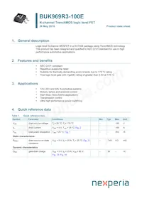 BUK969R3-100E數據表 封面