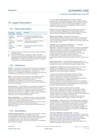 BUK969R3-100E Datasheet Pagina 11