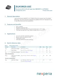 BUK9M28-80EX數據表 封面