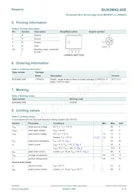 BUK9M42-60EX Datasheet Page 2