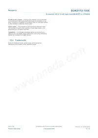 BUK9Y12-100E Datasheet Pagina 12