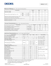 DMN2011UTS-13 Datasheet Pagina 2