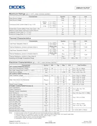 DMN2015UFDF-7 Datasheet Pagina 3