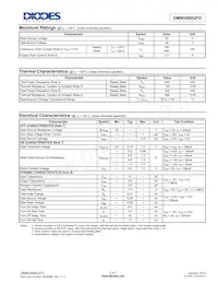 DMN2990UFO-7B Datasheet Page 2