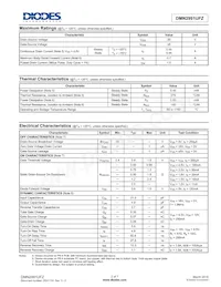 DMN2991UFZ-7B Datasheet Pagina 2