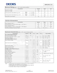 DMN3060LCA3-7 Datasheet Pagina 2