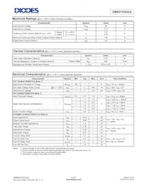 DMN31D5UDA-7B Datasheet Pagina 2