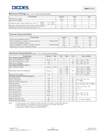 DMN3731U-7 Datasheet Pagina 2
