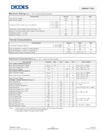 DMN6017SK3-13 Datasheet Pagina 2