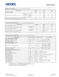 DMN61D9UWQ-7 Datasheet Pagina 2