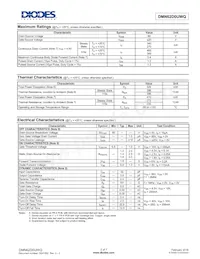 DMN62D0UWQ-7 Datasheet Page 2