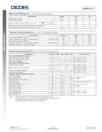 DMN63D1LT-7 Datasheet Pagina 2