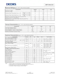 DMP1008UCA9-7 Datasheet Pagina 2