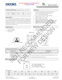 DMP1012UCB9-7 Datasheet Cover