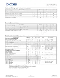 DMP1070UCA3-7 Datasheet Page 2