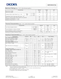 DMP2006UFGQ-7 Datasheet Pagina 2