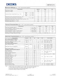 DMP2021UTS-13 Datasheet Page 2