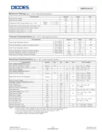 DMP2036UVT-7 Datasheet Page 2