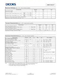 DMP2109UVT-7 Datasheet Pagina 2