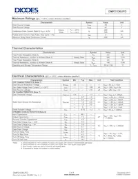 DMP21D6UFD-7 Datasheet Page 2