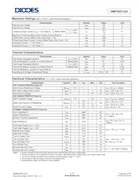 DMP3007LK3-13 Datasheet Pagina 2
