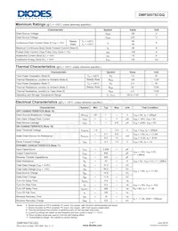 DMP3007SCGQ-7 Datasheet Page 2