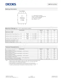 DMP3010LPSQ-13 Datasheet Pagina 2