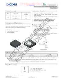 DMP3035SFG-7 Datasheet Cover