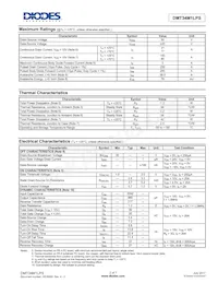 DMT34M1LPS-13 Datasheet Pagina 2