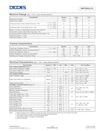 DMT6005LFG-7 Datasheet Pagina 2