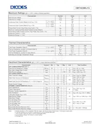 DMTH43M8LFG-7 Datasheet Pagina 2