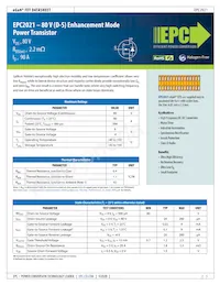 EPC2021ENGR Datenblatt Cover