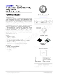 FCMT125N65S3 Datasheet Cover