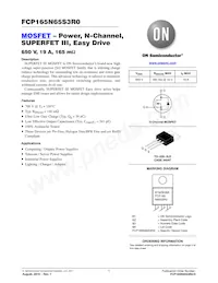 FCP165N65S3R0 Datasheet Cover