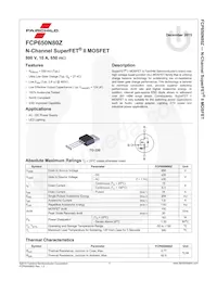 FCP650N80Z Datasheet Page 2
