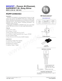 FCPF125N65S3 Datasheet Cover