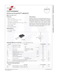 FCPF4300N80Z Datasheet Page 2