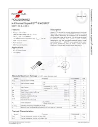 FCU2250N80Z Datasheet Page 2