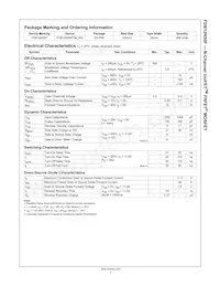 FDB12N50FTM-WS Datasheet Page 2