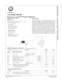 FDD5N50FTM-WS Datenblatt Cover