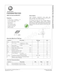 FDD6N50TM-F085 Datasheet Cover