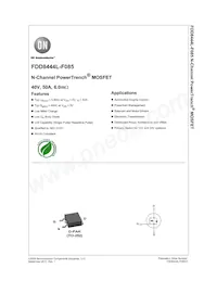 FDD8444L-F085 Datasheet Cover