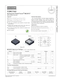 FDMC7582 Datasheet Page 2