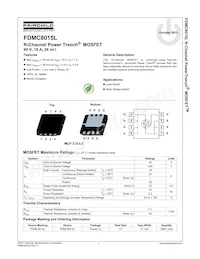 FDMC8015L Datasheet Page 2
